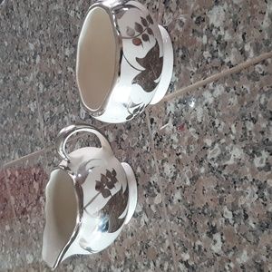 Sandland Ware Lancaster England sugar bowl and creamer set